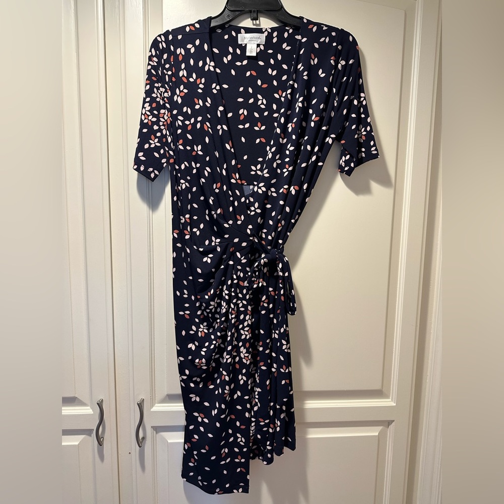 Motherhood Maternity wrap dress, size small